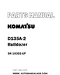 Komatsu D135A-2 Bulldozer Parts Manual SN 10301-UP - PDF