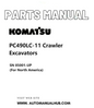 Komatsu PC490LC-11 Crawler Excavators Parts Manual SN 85001-UP (For North America) PDF