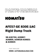 Komatsu AFE57-GE 830E-1AC Rigid Dump Truck Parts Manual SN A30794, A30807-A30809, A30818-A30821 & A30835 - PDF 