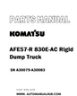 Komatsu AFE57-R 830E-AC Rigid Dump Truck Parts Manual SN A30079-A30083 - PDF 