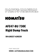 Komatsu AFE47-BU 730E Rigid Dump Truck Parts Manual SN A30227-A30228 - PDF