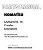 Komatsu SAA6D107E-1K Crawler Excavators Parts Manual SN 26547615-UP (For PC228US-8/PC228USLC-8) PDF