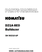 Komatsu D21A-8E0 Bulldozer Parts Manual SN 90210-UP - PDF