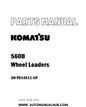 Komatsu 560B Wheel Loaders Parts Manual SN P014511-UP - PDF 