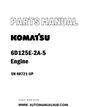 Komatsu 6D125E-2A-5 Engine Parts Manual SN 60721-UP - PDF