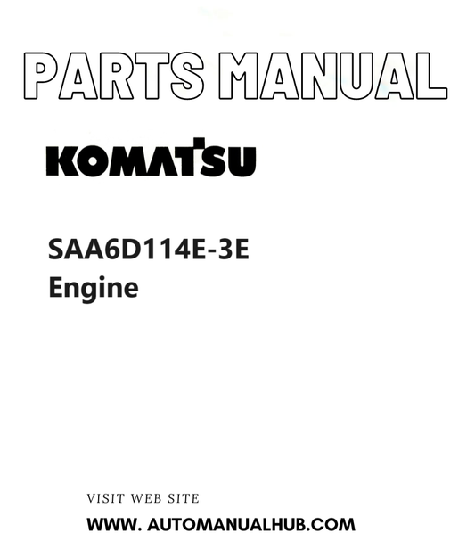 Komatsu SAA6D114E-3E Engine Parts Manual PDF