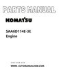 Komatsu SAA6D114E-3E Engine Parts Manual PDF