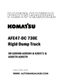 Komatsu AFE47-DC 730E Rigid Dump Truck Parts Manual SN A30360-A30364 & A30371 & A30376-A30379 - PDF 