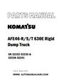 Komatsu AFE46-R/S/T 630E Rigid Dump Truck Parts Manual SN 32232-32235 & 32238-32241 - PDF 