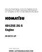 Komatsu 6D125E-2G-5 Engine Parts Manual SN 60721-UP - PDF