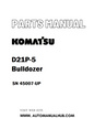 Komatsu D21P-5 Bulldozer Parts Manual SN 45007-UP - PDF