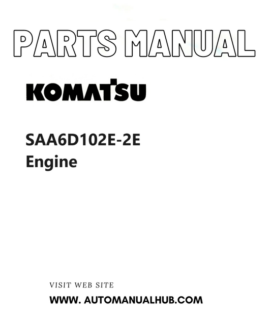 Komatsu SAA6D102E-2E Engine Parts Manual PDF