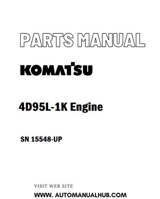 Komatsu 4D95L-1K Engine Parts Manual SN 15548-UP - PDF