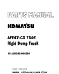 Komatsu AFE47-CG 730E Rigid Dump Truck Parts Manual SN A30281-A30284 - PDF 