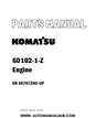 Komatsu 6D102-1-Z Engine Parts Manual SN 30707205-UP - PDF