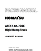 Komatsu AFE47-CA 730E Rigid Dump Truck Parts Manual SN A30257 & A30260 - PDF 