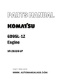 Komatsu 6D95L-1Z Engine Parts Manual SN 26324-UP - PDF