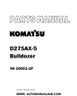Komatsu D275AX-5 Bulldozer Parts Manual SN 20001-UP - PDF