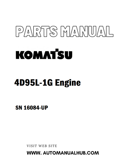 Komatsu 4D95L-1G Engine Parts Manual SN 16084-UP - PDF
