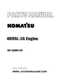 Komatsu 4D95L-1G Engine Parts Manual SN 16084-UP - PDF
