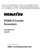 Komatsu PC800-8 Crawler Excavators Parts Manual SN 50001-UP (ecot3) PDF