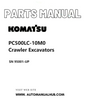Komatsu PC500LC-10M0 Crawler Excavators Parts Manual SN 95001-UP PDF