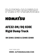 Komatsu AFE32-DN/DQ 830E Rigid Dump Truck Parts Manual SN 32461-32462 & 32465-32466 - PDF 