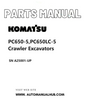 Komatsu PC650-5,PC650LC-5 Crawler Excavators Parts Manual SN A25001-UP PDF