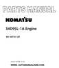 Komatsu S4D95L-1A Engine Parts Manual SN 48797-UP PDF