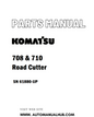 Komatsu 708 & 710 Road Cutter Parts Manual 61880-UP - PDF 