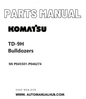 Komatsu TD-9H Bulldozers Parts Manual SN P045501-P046274 PDF