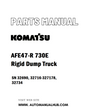 Komatsu AFE47-R 730E Rigid Dump Truck Parts Manual SN 32690, 32716-327178, 32734 - PDF 