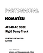 Komatsu AFE48-AC 930E Rigid Dump Truck Parts Manual SN A30076-A30078 & A30080 - PDF 