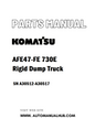 Komatsu AFE47-FE 730E Rigid Dump Truck Parts Manual SN A30512-A30517 - PDF