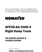 Komatsu AFE59-AA 930E-4 Rigid Dump Truck Parts Manual SN A30564-A30565 & A30583-A30586 - PDF 