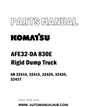 Komatsu AFE32-DA 830E Rigid Dump Truck Parts Manual SN 32414, 32415, 32429, 32435, 32437 - PDF