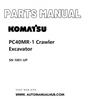 Komatsu PC40MR-1 Crawler Excavator Parts Manual SN 1001-UP PDF