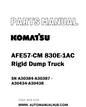 Komatsu AFE57-CM 830E-1AC Rigid Dump Truck Parts Manual SN A30384-A30387 - A30434-A30438 - PDF 