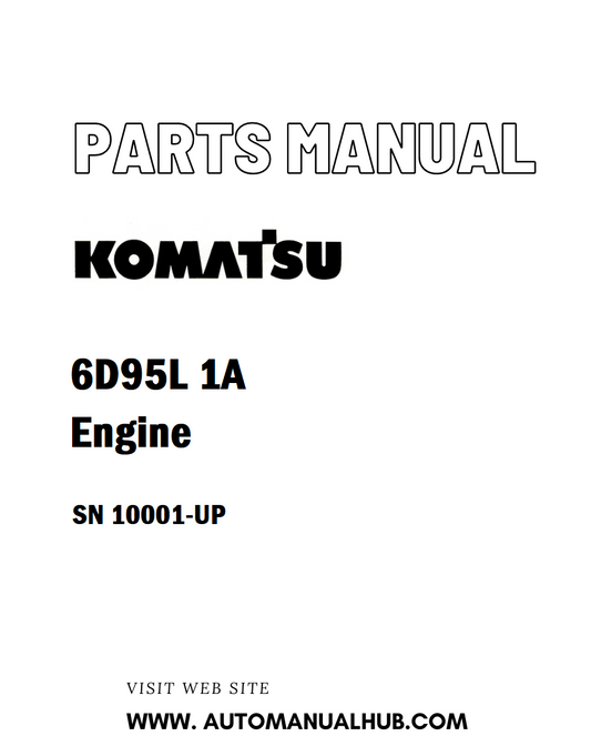 Komatsu 6D95L 1A Engine Parts Manual SN 10001-UP - PDF