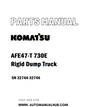 Komatsu AFE47-T 730E Rigid Dump Truck Parts Manual SN 32744-32746 - PDF
