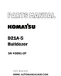 Komatsu D21A-5 Bulldozer Parts Manual SN 45001-UP - PDF 