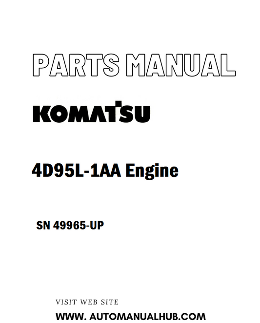 Komatsu 4D95L-1AA Engine Parts Manual SN 49965-UP - PDF