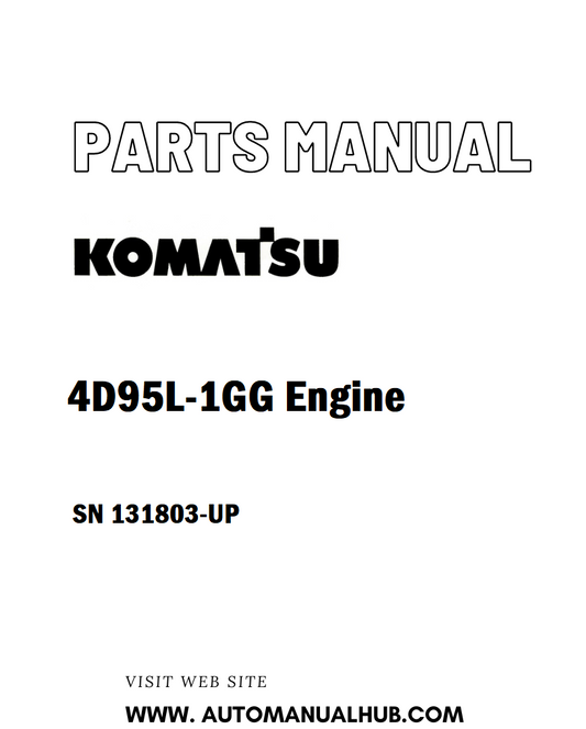 Komatsu 4D95L-1GG Engine Parts Manual SN 131803-UP - PDF