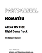 Komatsu AFE47 BS 730E Rigid Dump Truck Parts Manual SN A30220-A30224 - PDF 