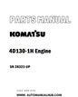 Komatsu 4D130-1H Engine Parts Manual SN 28323-UP - PDF