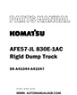 Komatsu AFE57-JL 830E-1AC Rigid Dump Truck Parts Manual SN A41044-A41047 - PDF 