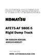 Komatsu AFE75-AF 980E-5 Rigid Dump Truck Parts Manual SN A50104-A50106. A50114-A50127 - PDF 