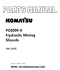 Komatsu PC8000-6 Hydraulic Mining Shovels Parts Manual SN 12075 PDF