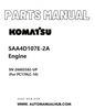 Komatsu SAA4D107E-2A Engine Parts Manual SN 26602582-UP (For PC170LC-10) PDF