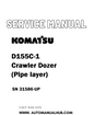 Komatsu D155C-1 Crawler Dozer (Pipe layer) Service And Repair Manual SN 31586-UP - PDF